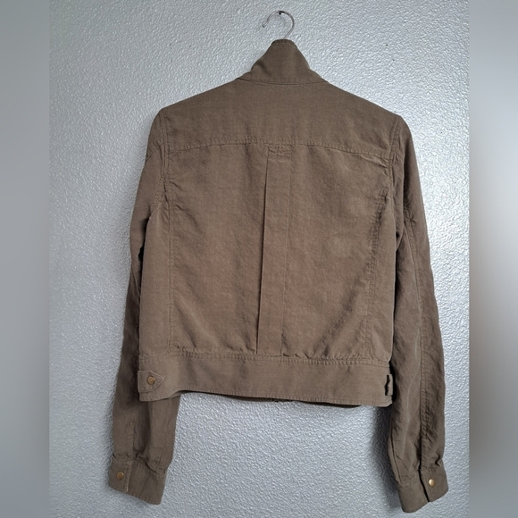 Army Green Jacket With Chest Pockets - Picture 3 of 6